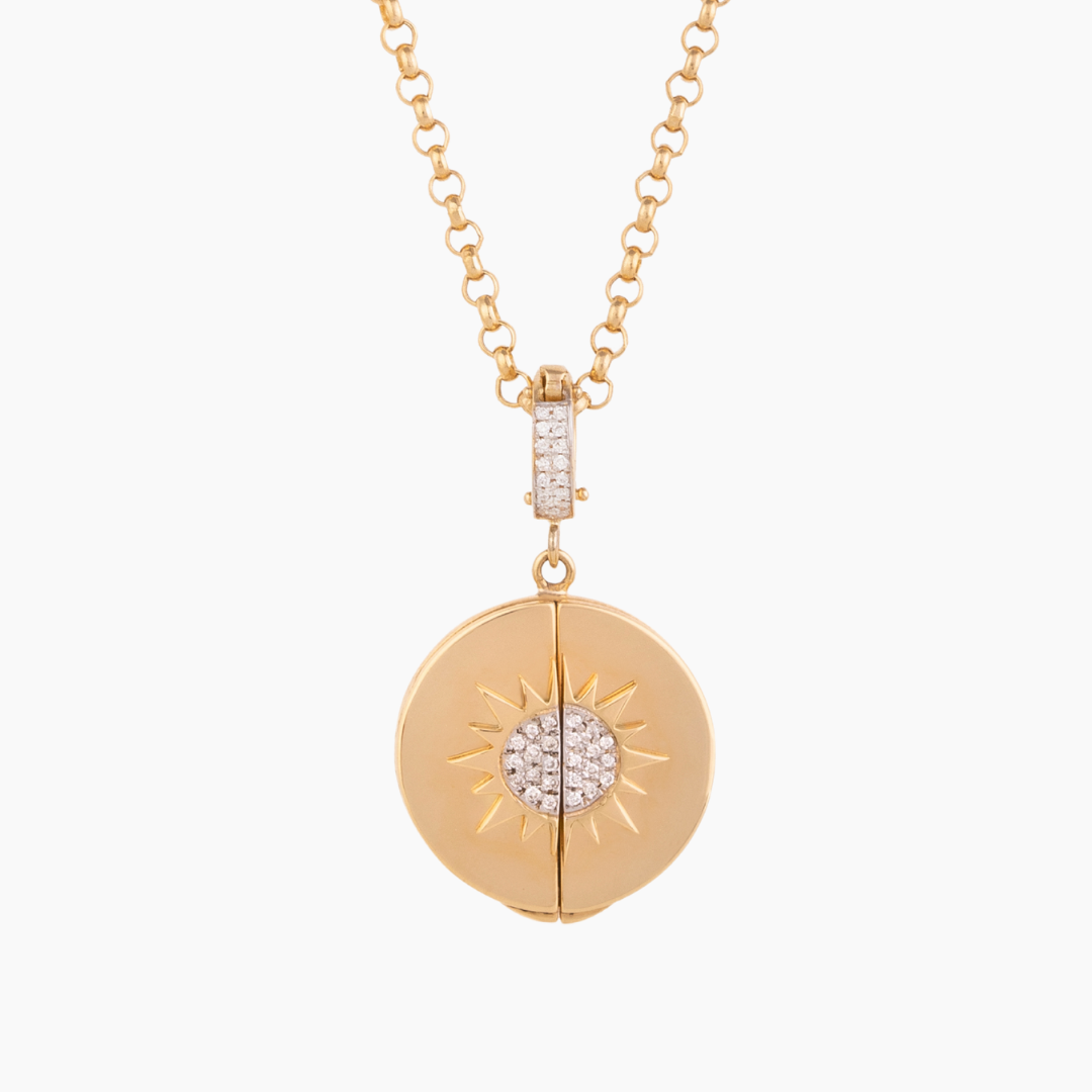 Allah Locket Design Allah Locket Pendant with Diamonds – Falamank