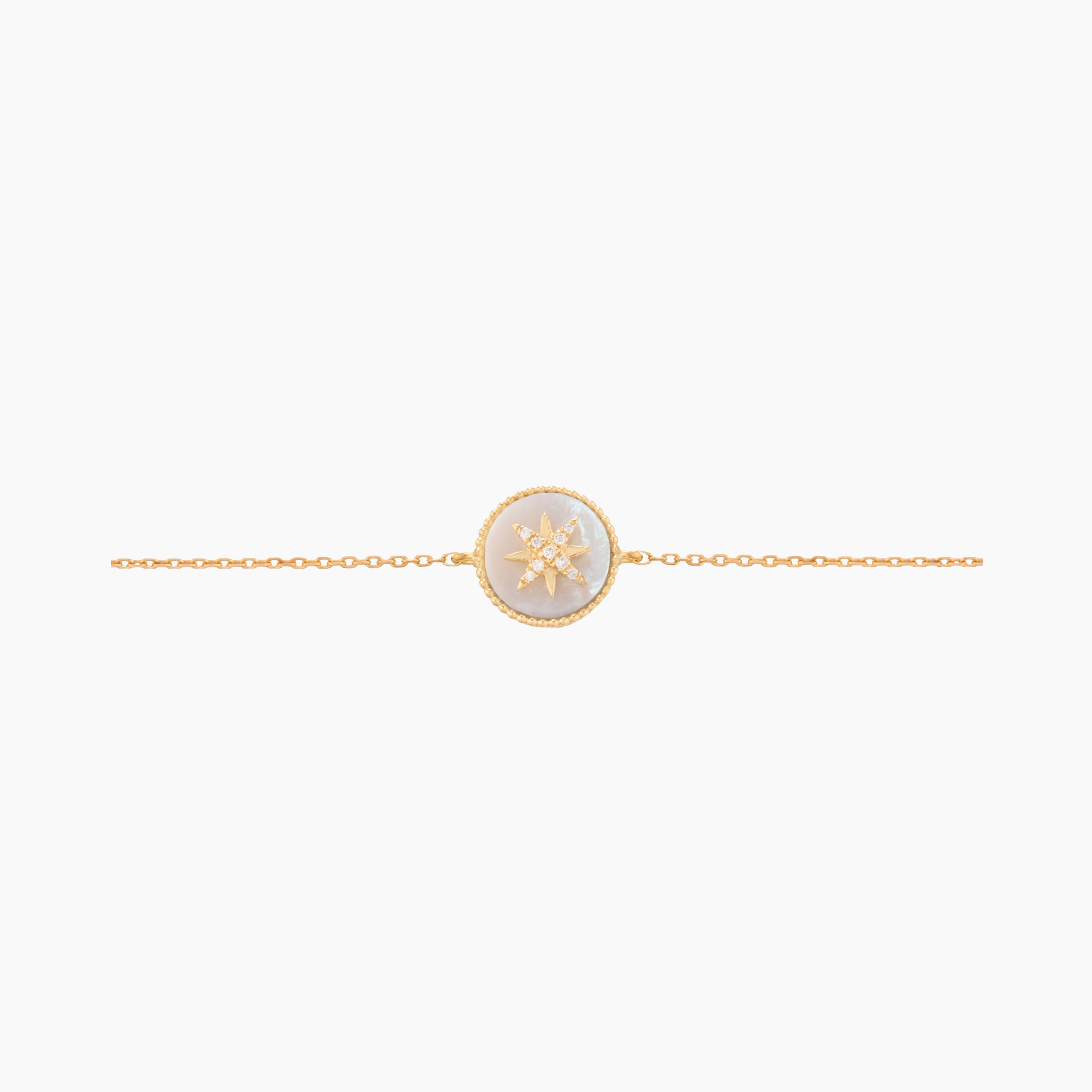 Splash on Chain with Mother of Pearl and Diamonds – Falamank